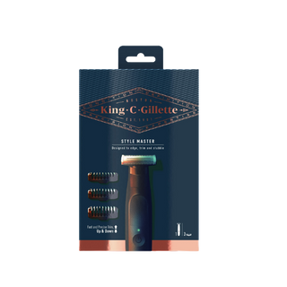 Gillette King C. Style Master Kit Regolabarba, Rasoio Elettrico Uomo + 3 Pettini - 000442125
