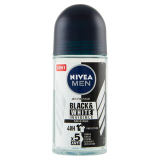 Nivea Men Black & White Invisible Original Deodorante Uomo Roll-on 50 Ml - 000274184