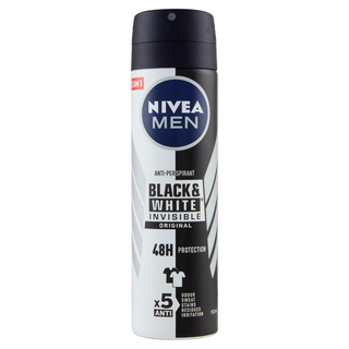 Nivea Men Black & White Invisible Original Deodorante Uomo Spray 150 Ml - 000274084