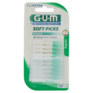 Gum Soft-picks Original + Fluoruro Regular/medium 40 Pezzi - 000749051