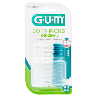 Gum Soft-picks Original + Fluoruro Large 40 Pezzi - 000749055