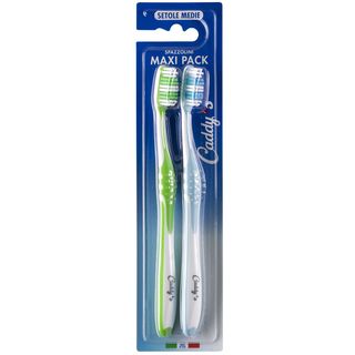 Caddy's Maxi Spazzolini Setole Medie 2 Pezzi - 000749243