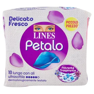 Lines Petalo Lungo Con Ali 10 Assorbenti - 000024133