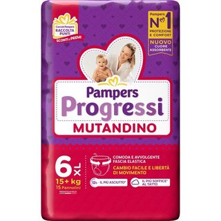 Pampers Pannolini Mutandina Progressi Xl 15 Pezzi - 000536097