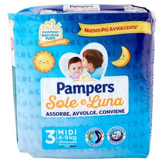 Pampers Pannolini Sole E Luna Midi 20 Pezzi - 000536269