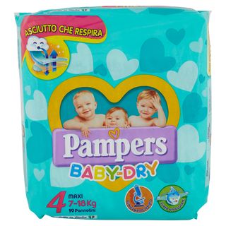 Pampers Baby Dry 4 Maxi 7-18 Kg 19 Pannolini - 000536257