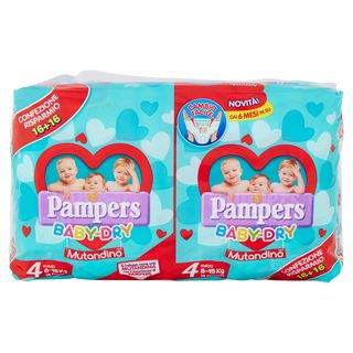 Pampers Baby Dry Mutandino Maxi Duopack 32 Pannolini - 000536081