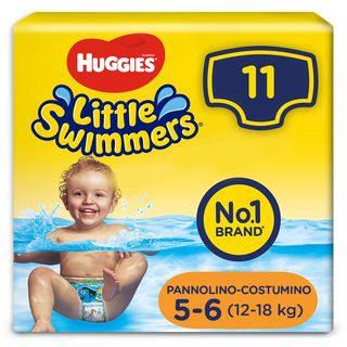 Huggies Little Swimmers Taglia 5-6 (12-18 Kg) Confezione Da 11 Pannolini Costumini - 000536405