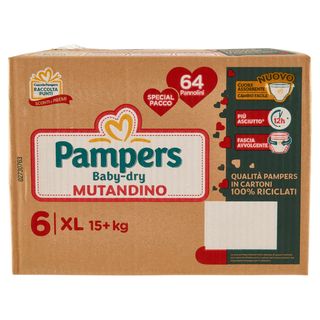 Pampers Baby Dry Mutandino Xl 64 Pannolini - 000536099