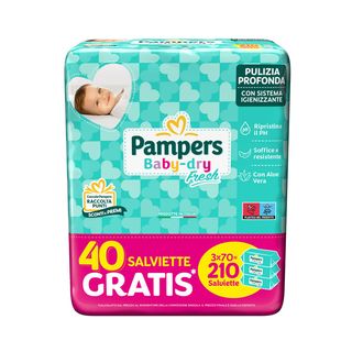 Pampers Baby Fresh 210 Salviette - 000705038