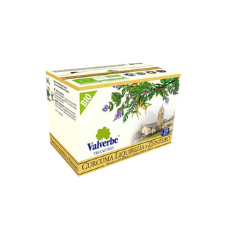 Valverbe Tisana Curcuma, Liquirizia E Zenzero 20 Filtri - 000590015