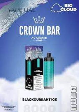 Al Fakher Crown Bar 8000 - Black Currant Ice 0.5%