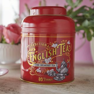 English Tea Черный Чай В Красной Винтажной Упаковке 80 Шт