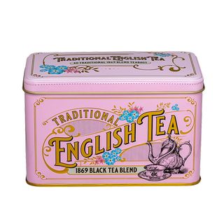 English Tea Черный Чай В Розовой Винтажной Упаковке 40 Шт