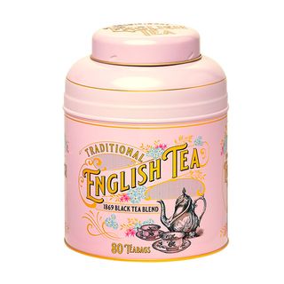 English Tea Черный Чай В Розовой Винтажной Упаковке 80 Шт