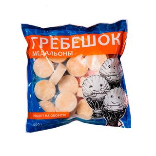Гребешок-медальоны 10/20, 500 Гр