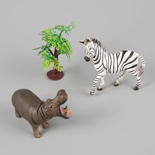 Animal World: Бегемот И Зебра (1212445)