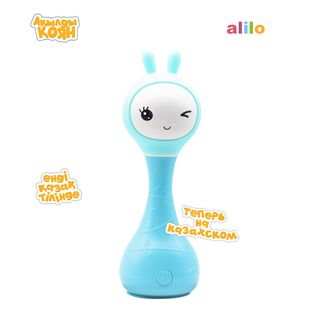 Alilo: Музыкальная Игрушка Умный Зайка R1 На Казахском Языке Голубой (1409008)
