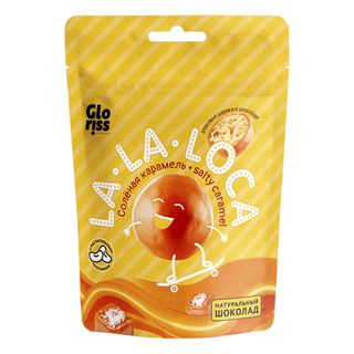 Конфеты Злаковые Biennale Gloriss La-la Loca Со Вкусом Карамели, Молочный Шоколад 35г (1282175)