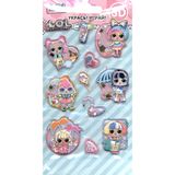 Объемные Наклейки С Конфетти Шейк Неон Lol Surprise