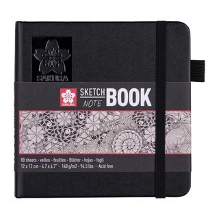 Скетчбук Sakura 140 Гр/м, 12х12 См. Белая Бумага. (1158399)