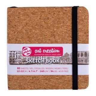 Скетчбук Art Creation, 140г/м, 12*12 См, 80л. Пробка.