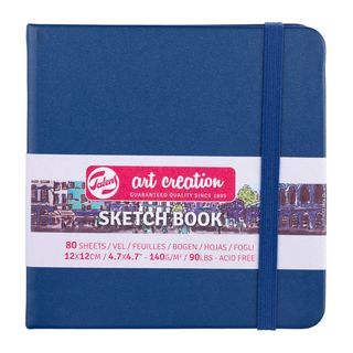 Скетчбук Art Creation, 140 Гр/м2, 12*12 См, 80л, Синий.