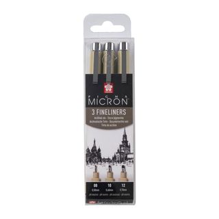 Набор Линеров Pigma Micron(0.5 Мм, 0.6мм, 0.7мм.), 3 Шт. (1212199)
