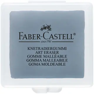 Ластик-клячка Faber-castell, Формопласт, 40*35*10мм, Серый, Пластик. Контейнер (1229413)