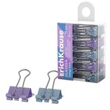 Зажимы Для Бумаг Energy Save Erichkrause Manga, 19 Мм, Ассорти (в Пэт-боксе По 10 Шт.)