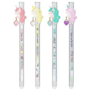 Ручка Гелевая Стираемая Meshu "lovely Unicorn" Синяя, 0,5мм, Корпус Ассорти, С Топпером (1484983)