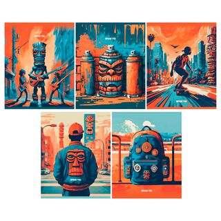Тетрадь 48л., А5, Клетка Bg "urban", Суперэконом (1467324)