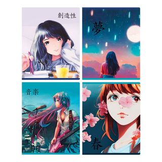 Тетрадь 48л., А5, Клетка Bg "аниме. За Мечтой"