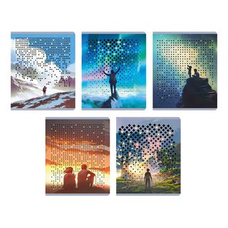 Тетрадь А5 96л. Скрепка. Клетка. Созерцание Природы (1434924)