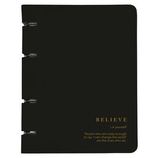 Тетрадь Общая, Be Smart, 163х212 Мм, 120 Л., Клетка, Кольцевой Механизм, Картон. Коллекция "believe", Черный (1445664)