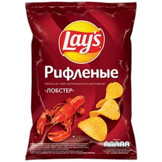 Чипсы Lays Лобстер Рифленые 150г