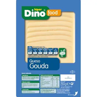 Hiperdino Queso Gouda Lonchas 250 Gr
