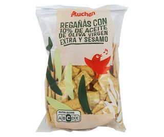 REGAÑAS 10% AOVE Y SESAMO 4% AUCHAN 250 G