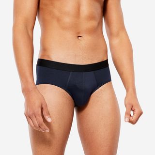 Calzoncillo Deportivo Slip Transpirable Hombre - Azul Oscuro 2Xl Azul