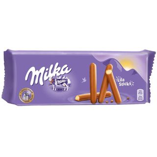 Milka Lila Sticks Cookie Sticks au chocolat au lait, 112g