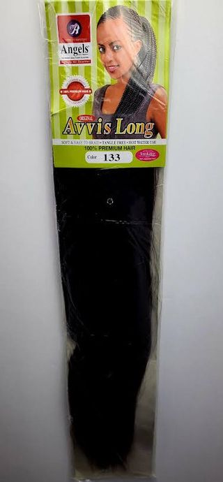 Angels Avis Long Black Hair, 100% Premium