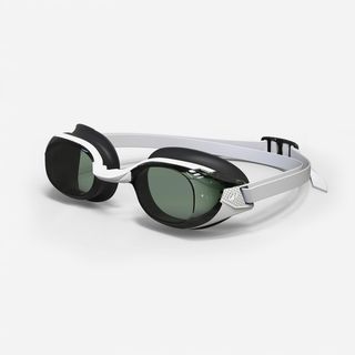Gafas Natación Graduadas Bfit Negro Blanco Cristales Ahumados Talla L L -3 / R -3 Negro