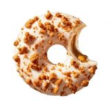 Донатс 70г з начинкою, з білою глазур'ю посипаний крихтами печива (L) б/уп Чехія ГП