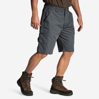 Bermudas Pantalon Corto De Caza Solognac 500 Hombre Gris Cargo L Gris