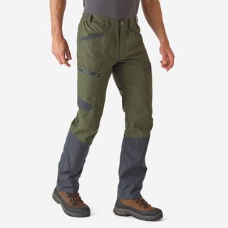 Pantalón De Caza Hombre Solognac Steppe 540 Verde Resistente Multibolsillos 2Xl Verde