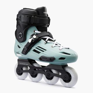 Patines Línea Adulto Oxelo Freeride Hardboot Mf500 Caqui 42 Gris