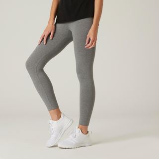 Leggings Fitness Mujer Gris Corte Slim.S / W28 L31 Gris
