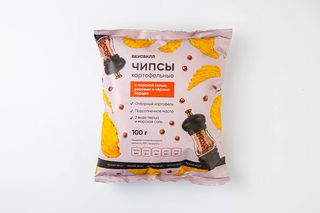 Чипсы Картофельные С Морской Солью, Розовым И Черным Перцем