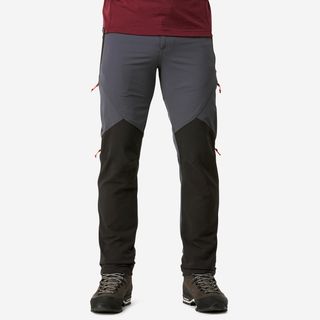 Pantalón de montaña y trekking resistente y cortaviento Hombre Forclaz MT900.44 (L34) Gris