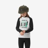 WEDZE ВЕРХ ТЕРМОБЕЛЬЕ ДЕТСКОЕ ГОРНОЛЫЖНОЕ ЧЕРНО-БЕЛОЕ BL 500  14 лет14 лет